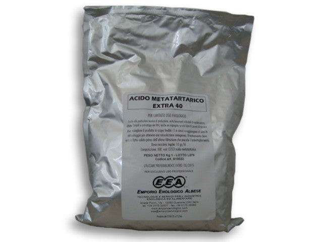 Acido metatartarico extra 40 1 kg.