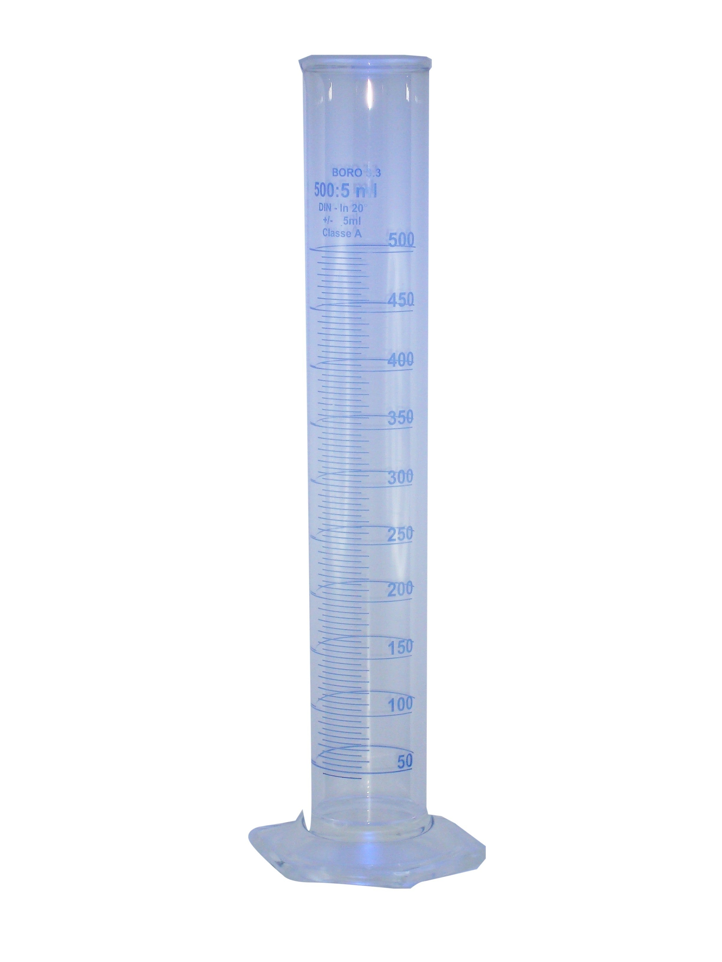 Cilindro graduato in vetro 500 ml