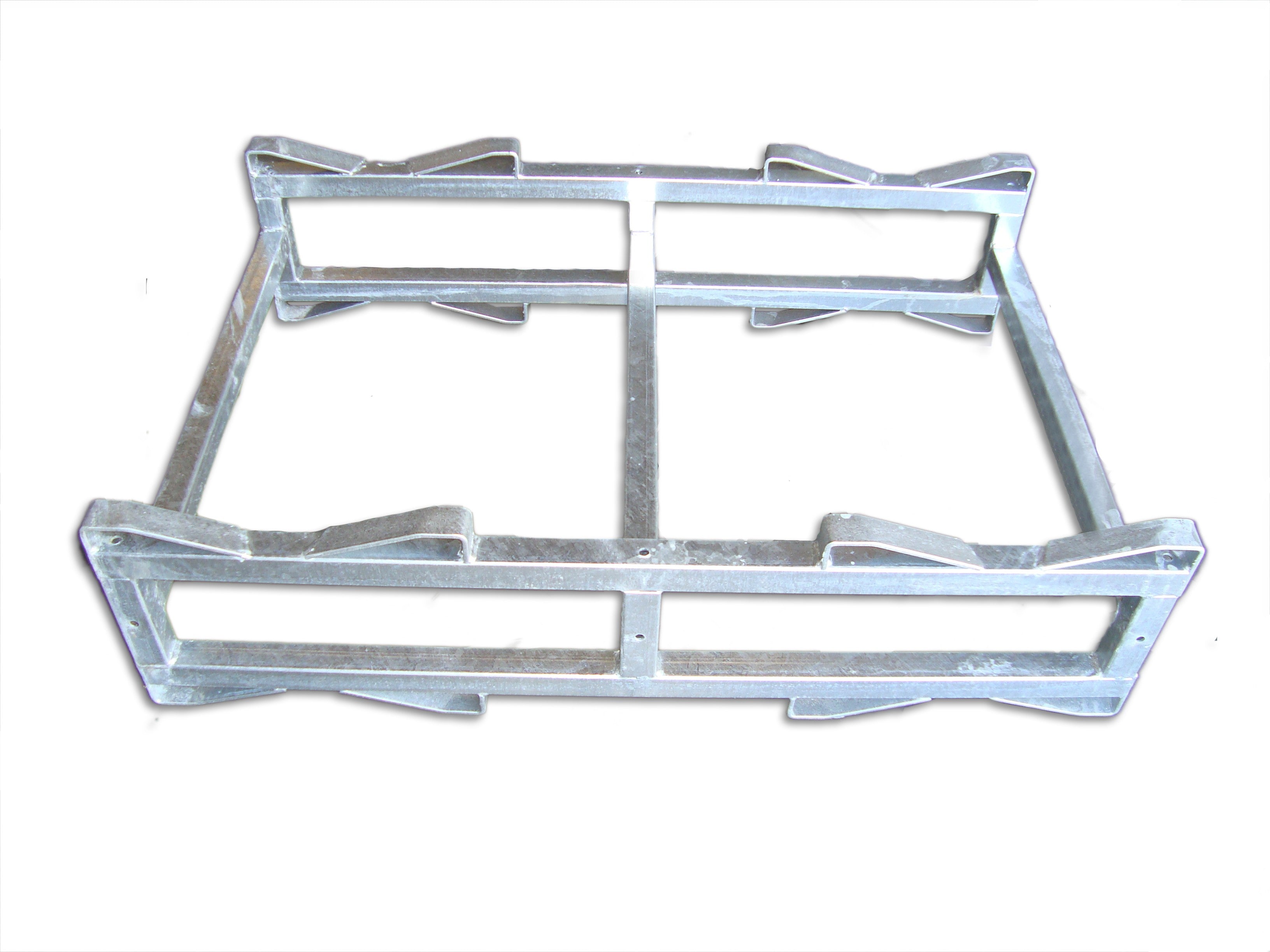 Porta barrique zincato per muletto elettrico