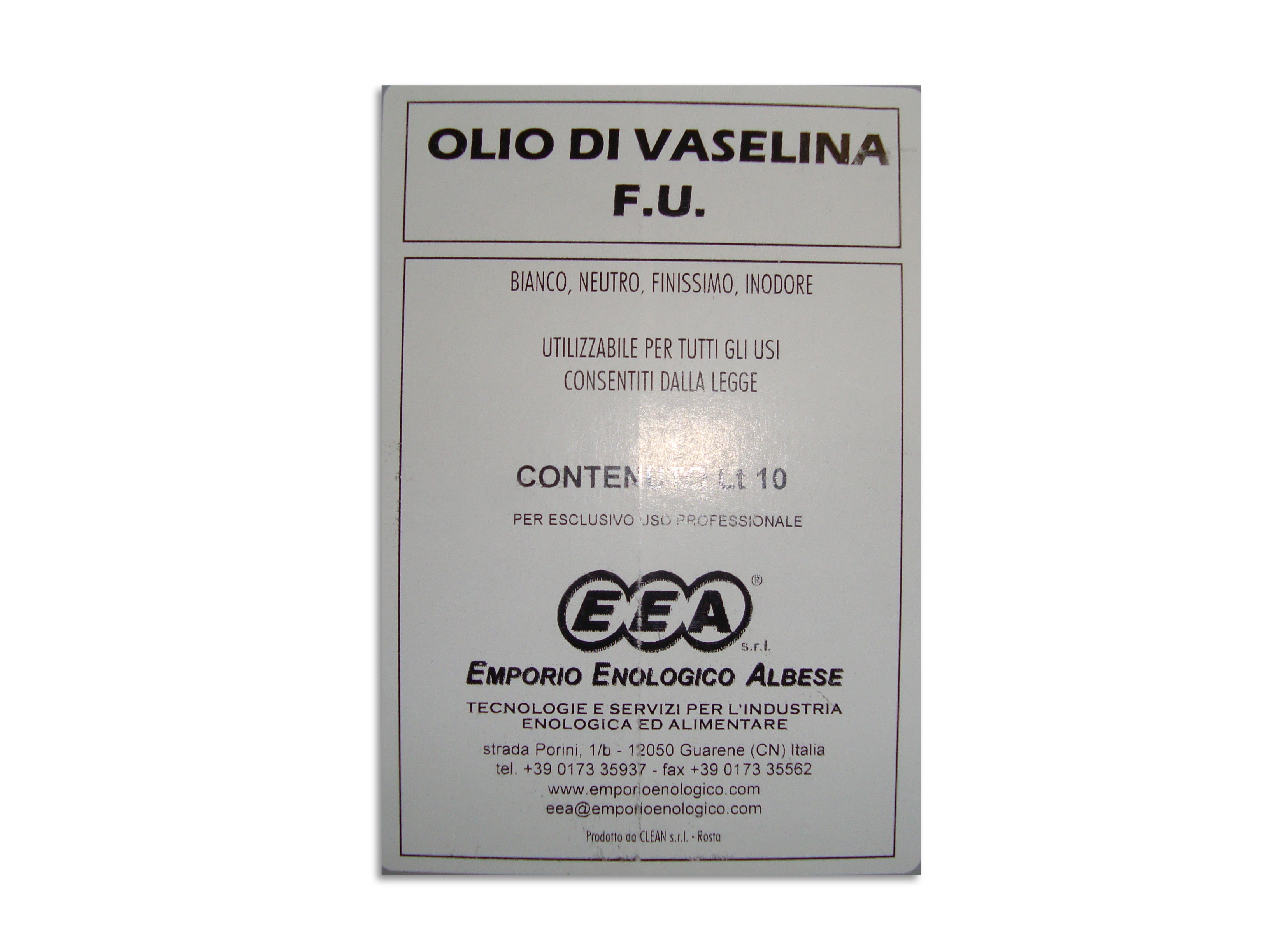 Olio di Vaselina conf. 10 lt
