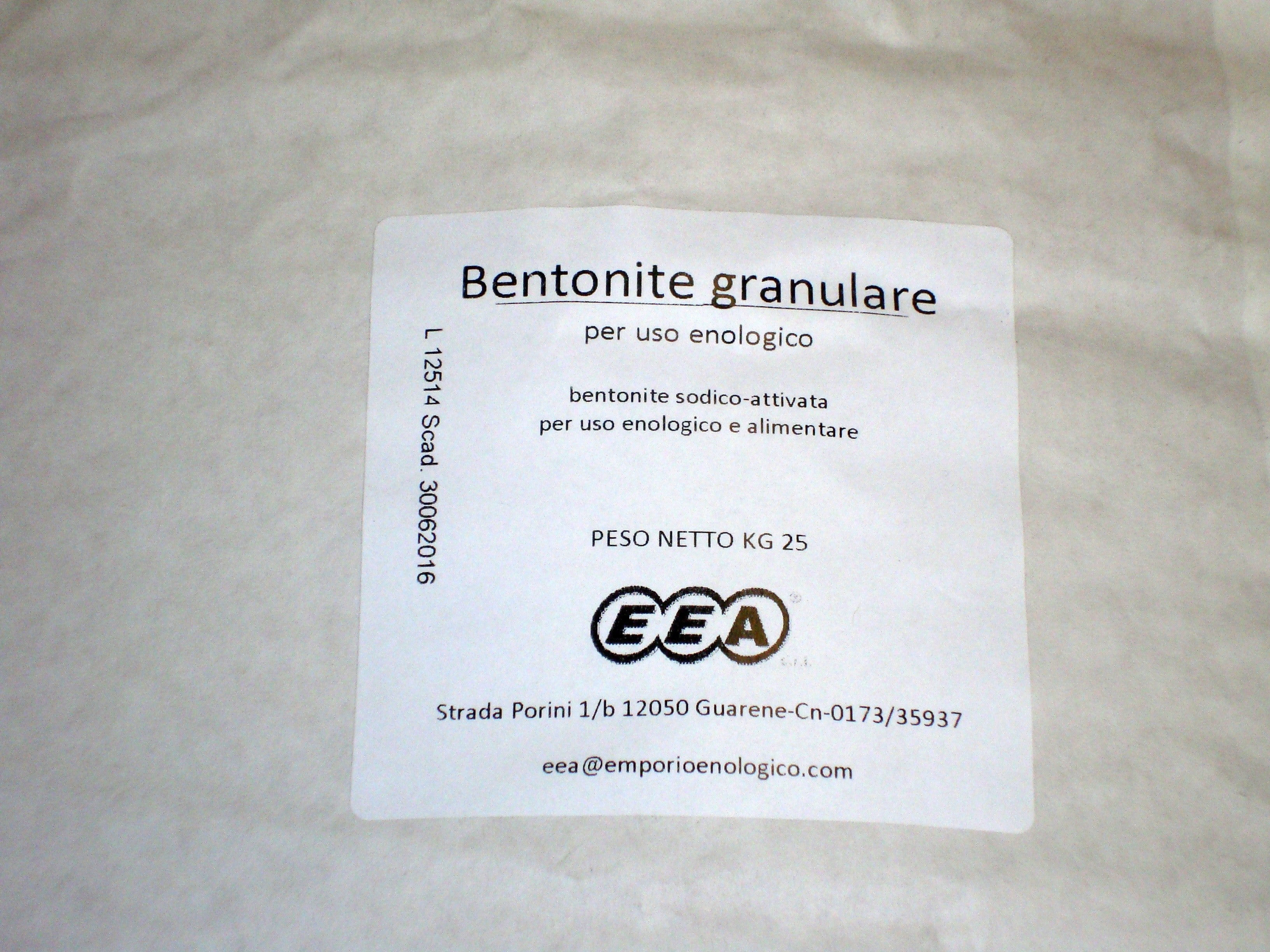 Bentonite Granulare conf. 25 kg