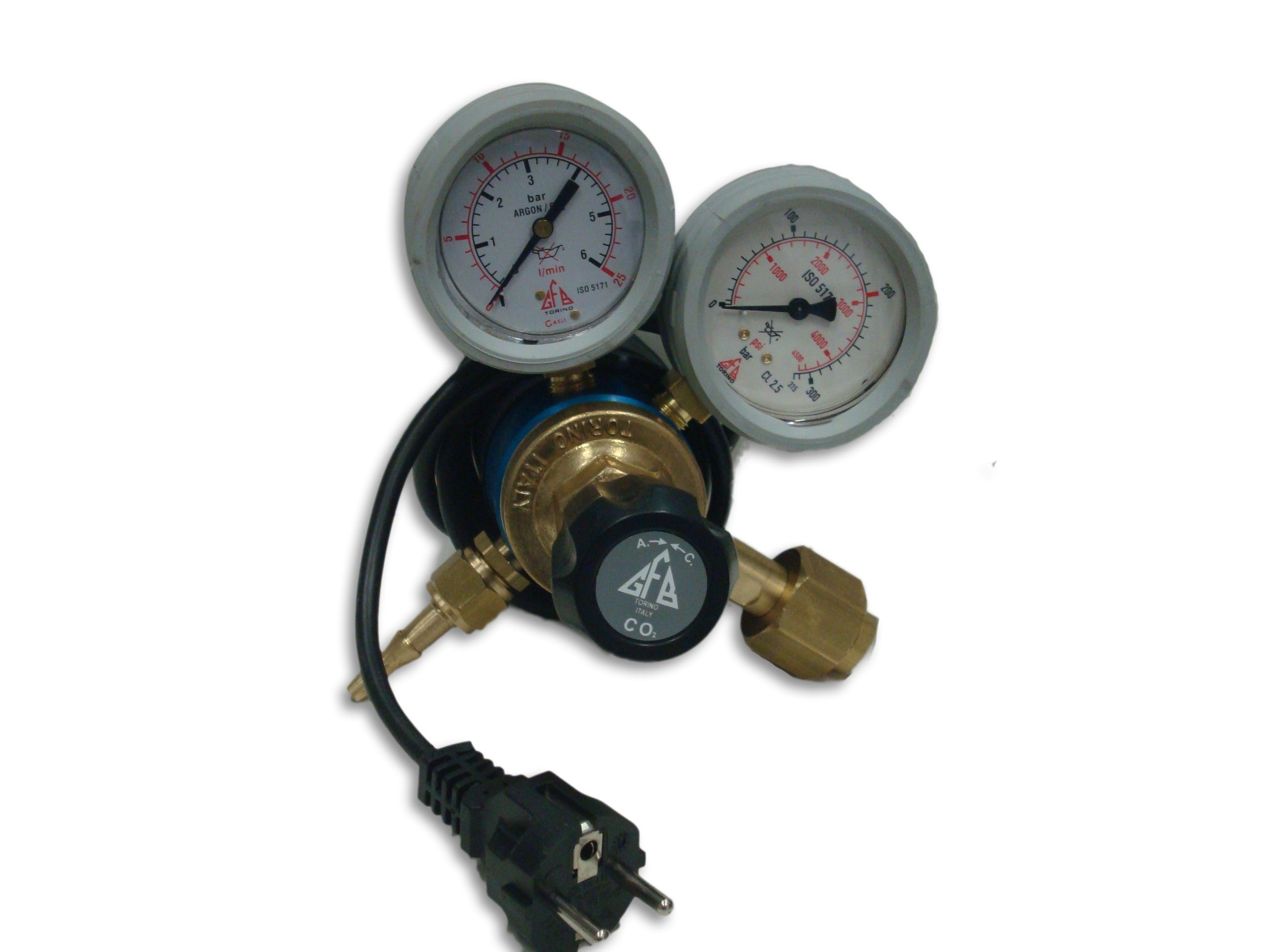 Riduttore di pressione Co2 con riscaldatore