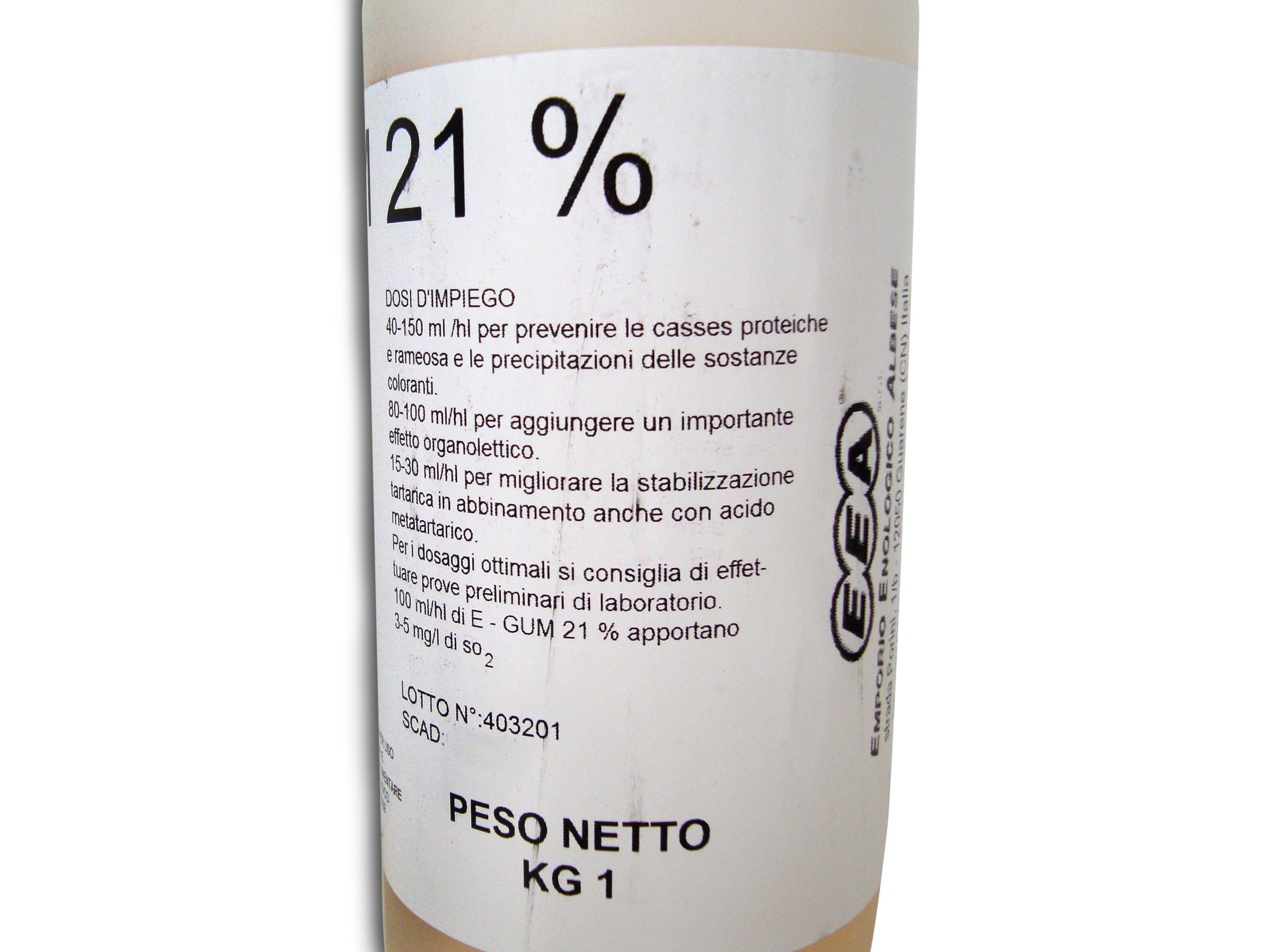 Egum 21% gomma arabica 1 kg