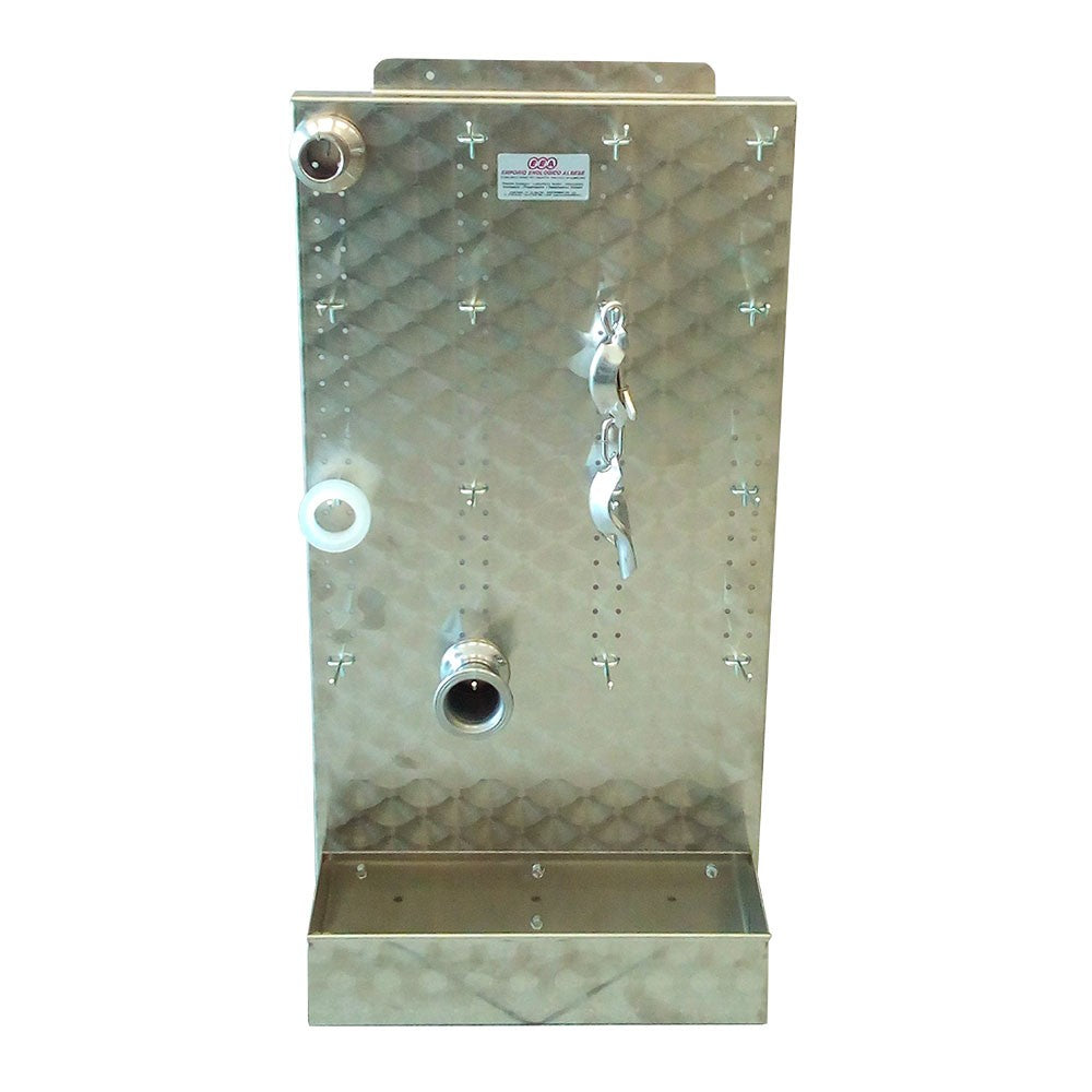 Porta raccorderia inox da parete