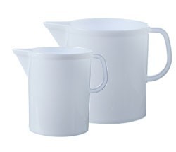 ACAN Confezione Da 3 Caraffe In Vetro Da 5 Litri Con Rivestimento In Plastica Bianca Finto Vimini E Tappo In Sughero