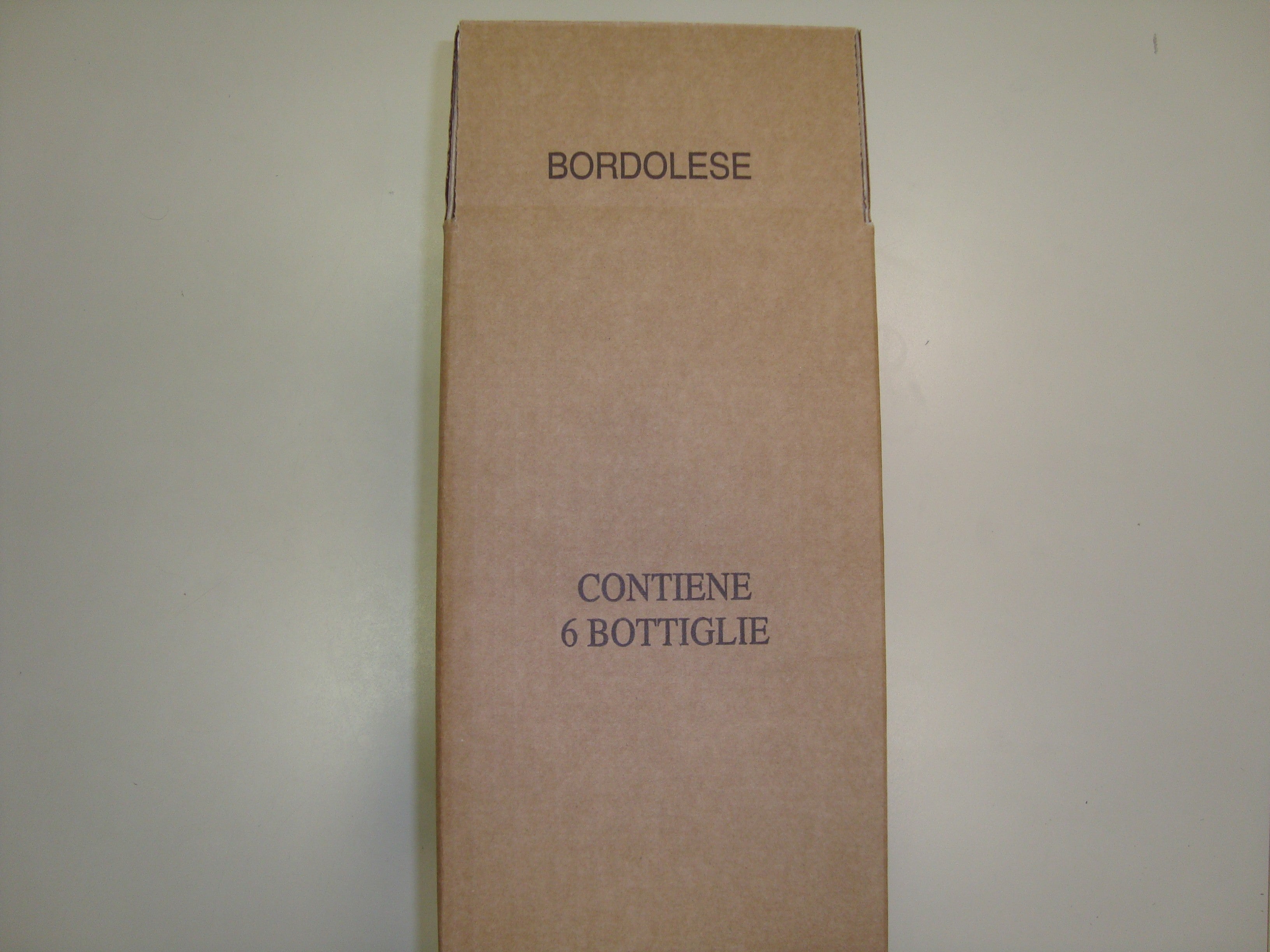 Scatola da 6 bottiglie bordolese