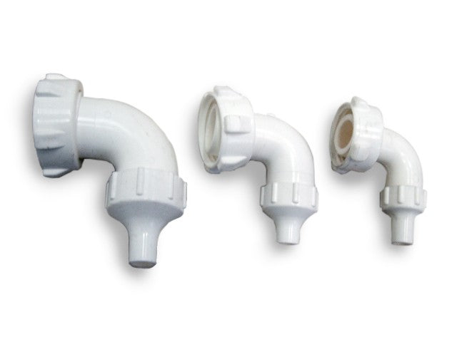 Collo curvo plast. diam. 30 filetto elogico con girello