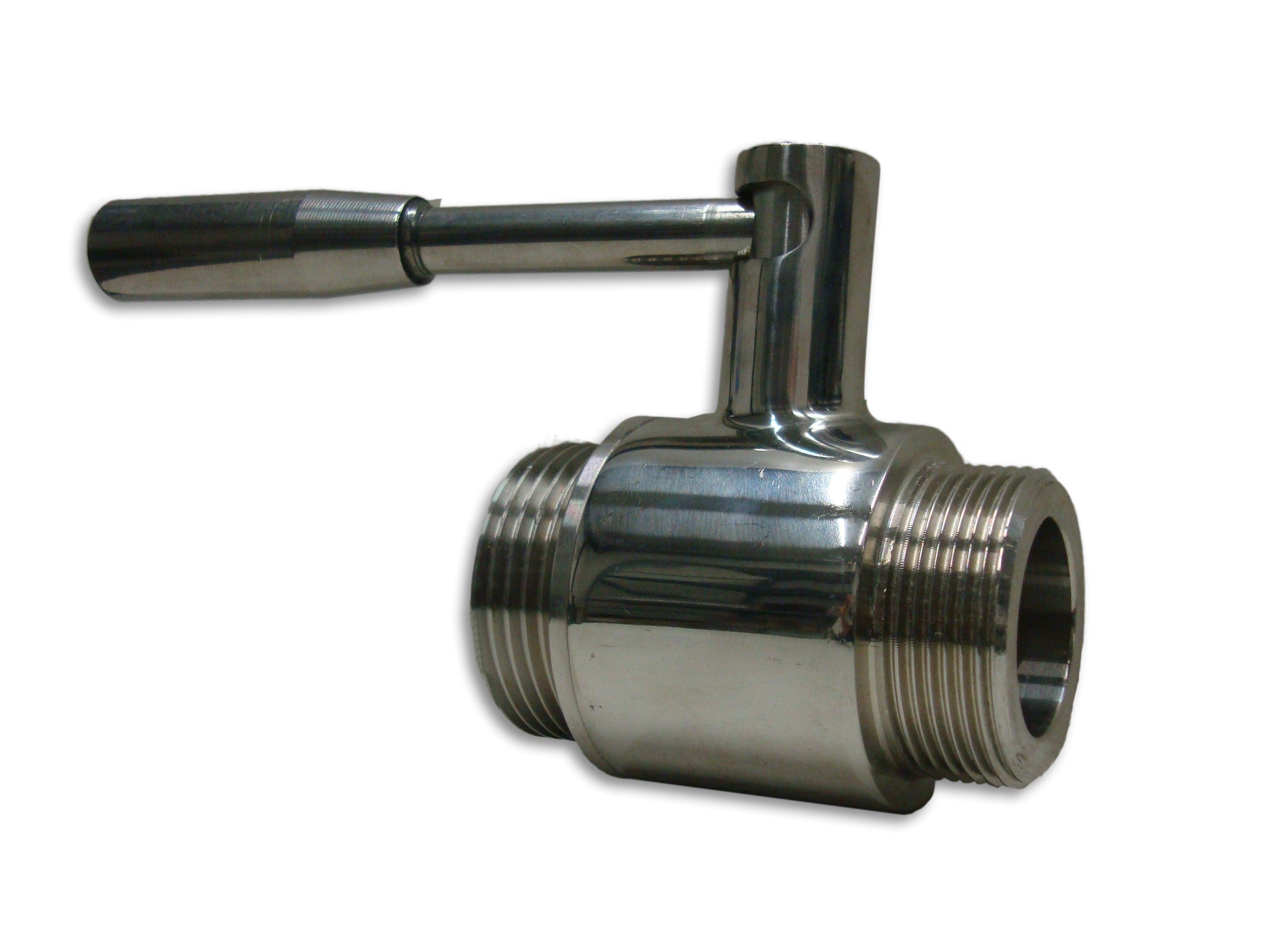 Stainless steel ball valve 1" with enological screw 30