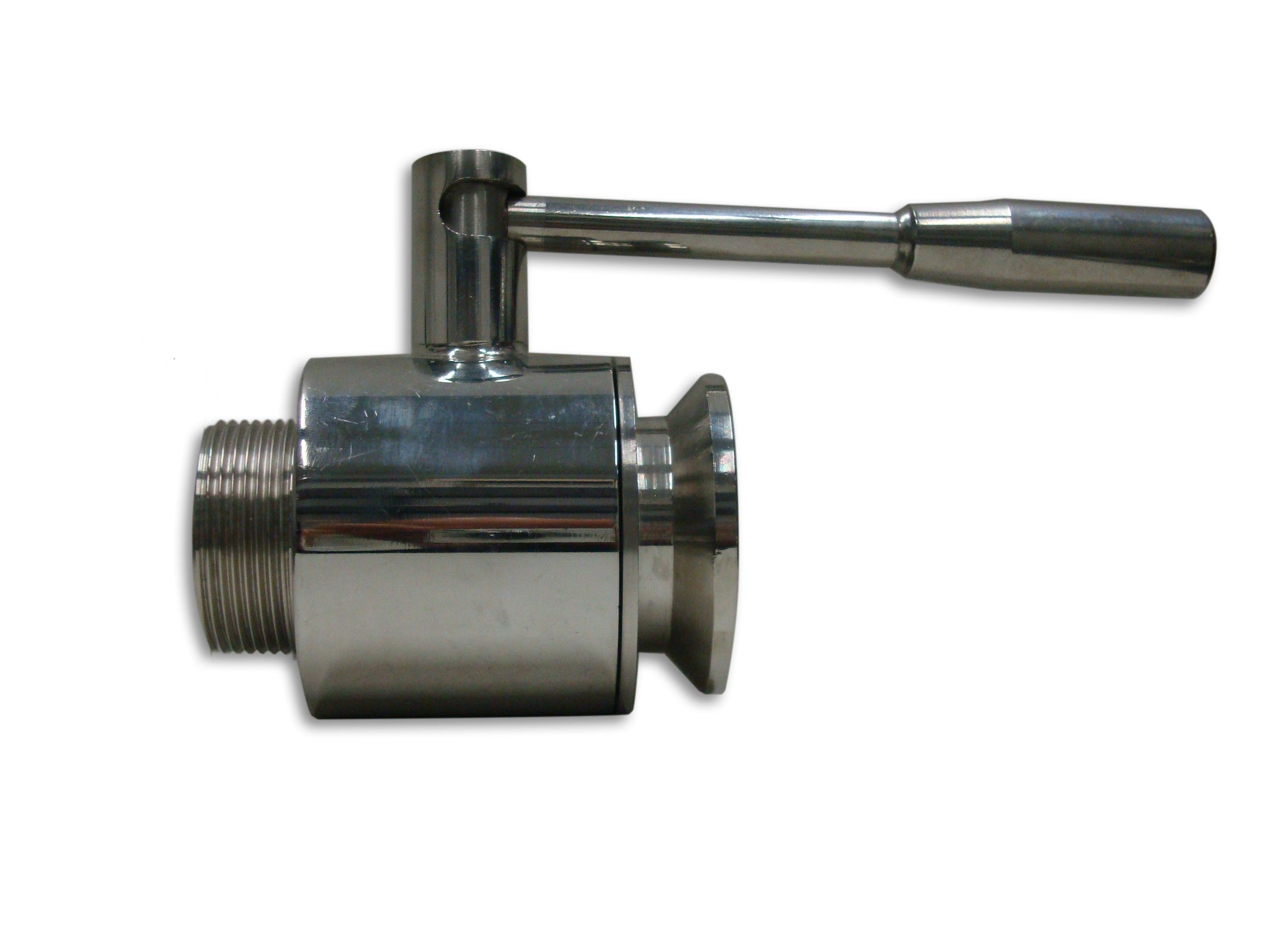 Stailess steel ball valve 1"1/4 with connection 50 garolla.