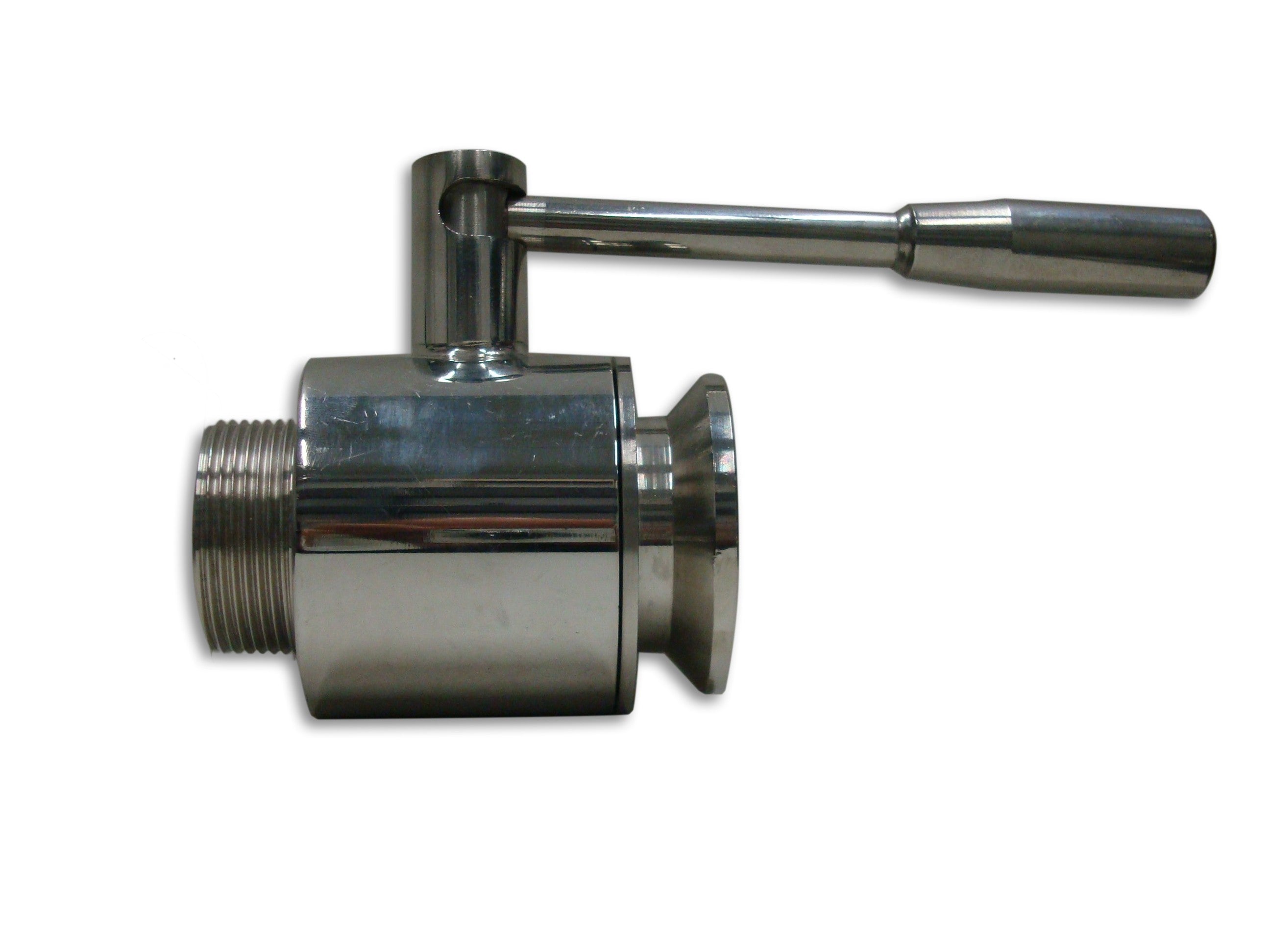 Valvola a sfera inox 3/4" maschio x 40 garolla