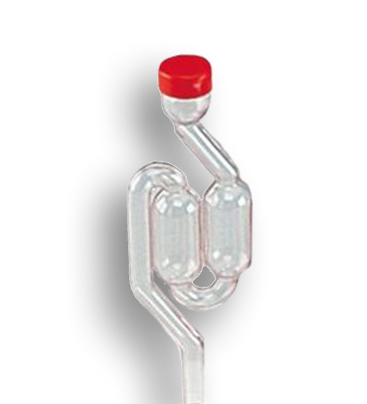 Mini-fermenter with 2 bubble's valve