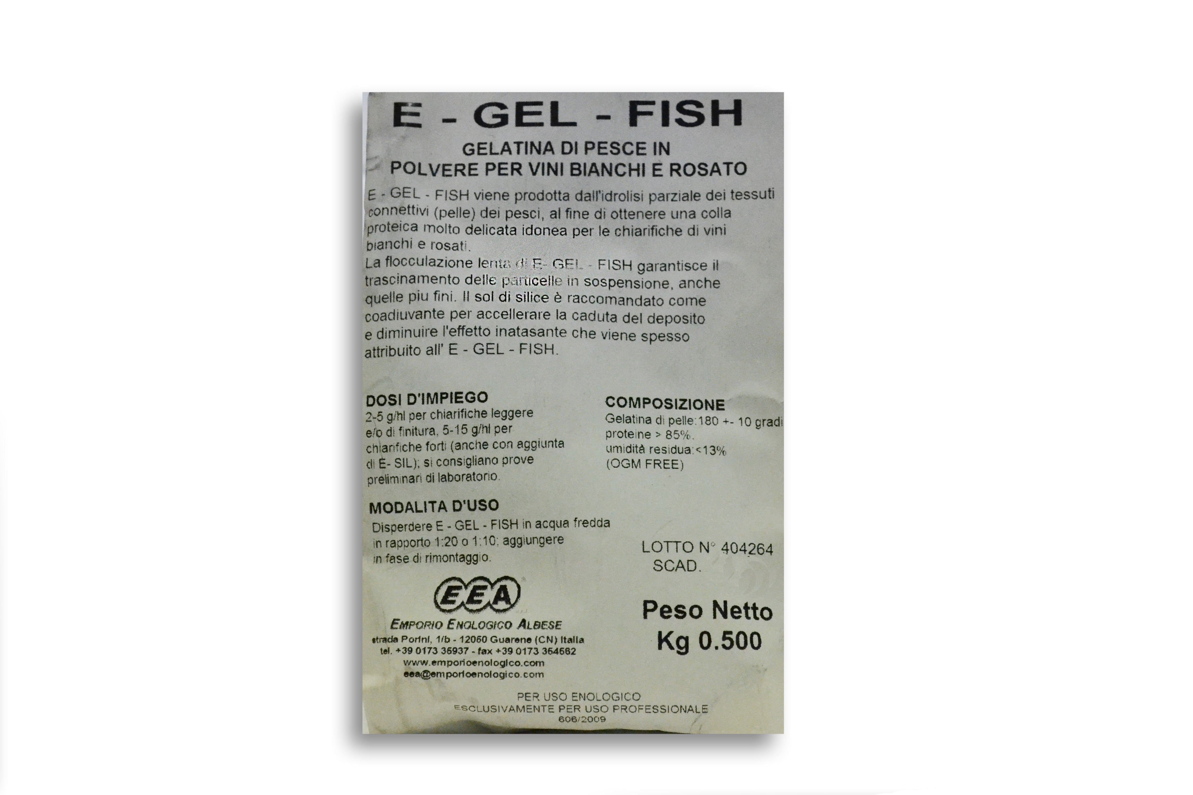 E-Gel-Fish colla di pesce in polvere conf. 1 kg