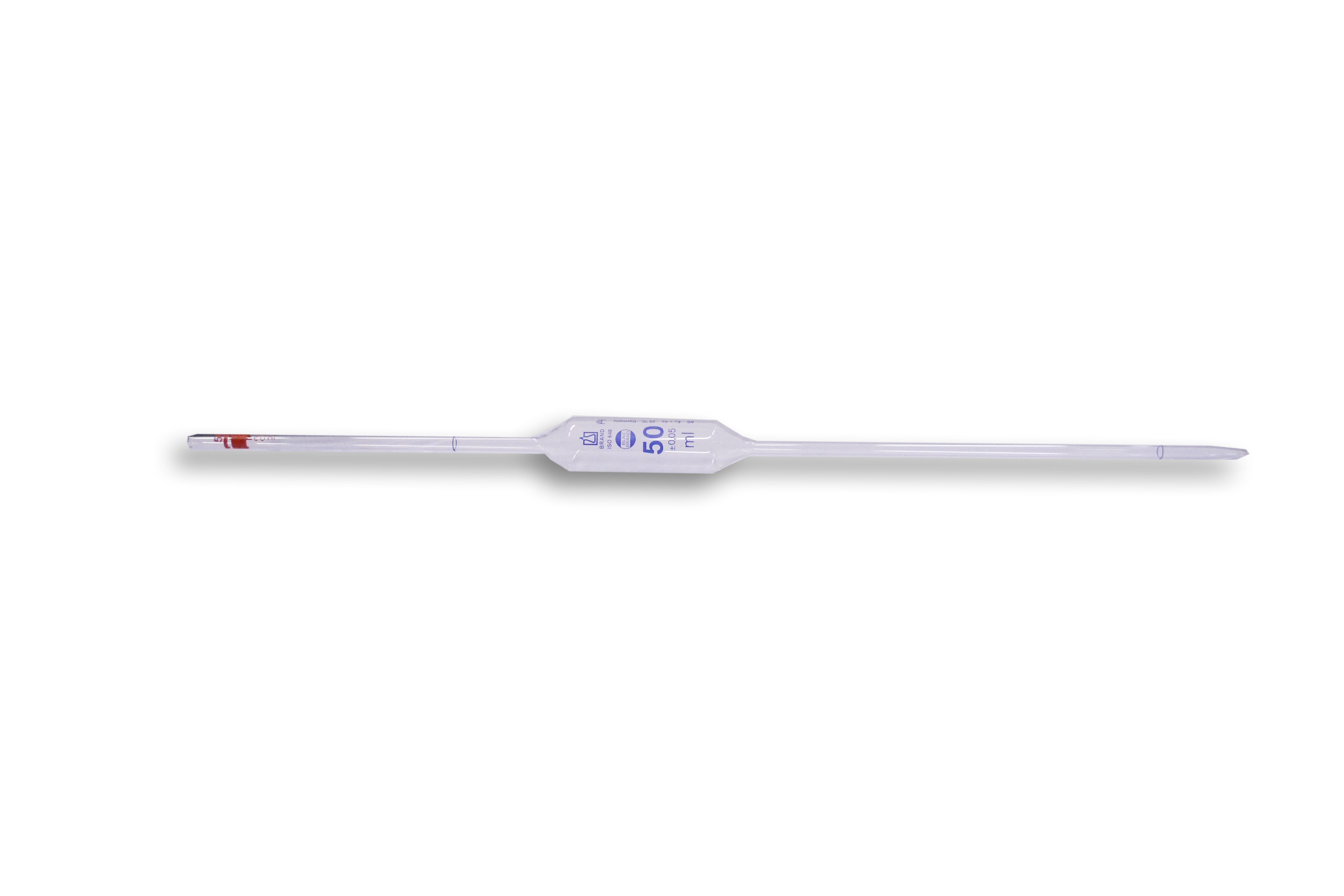 GLass pipette 50 mL double notch