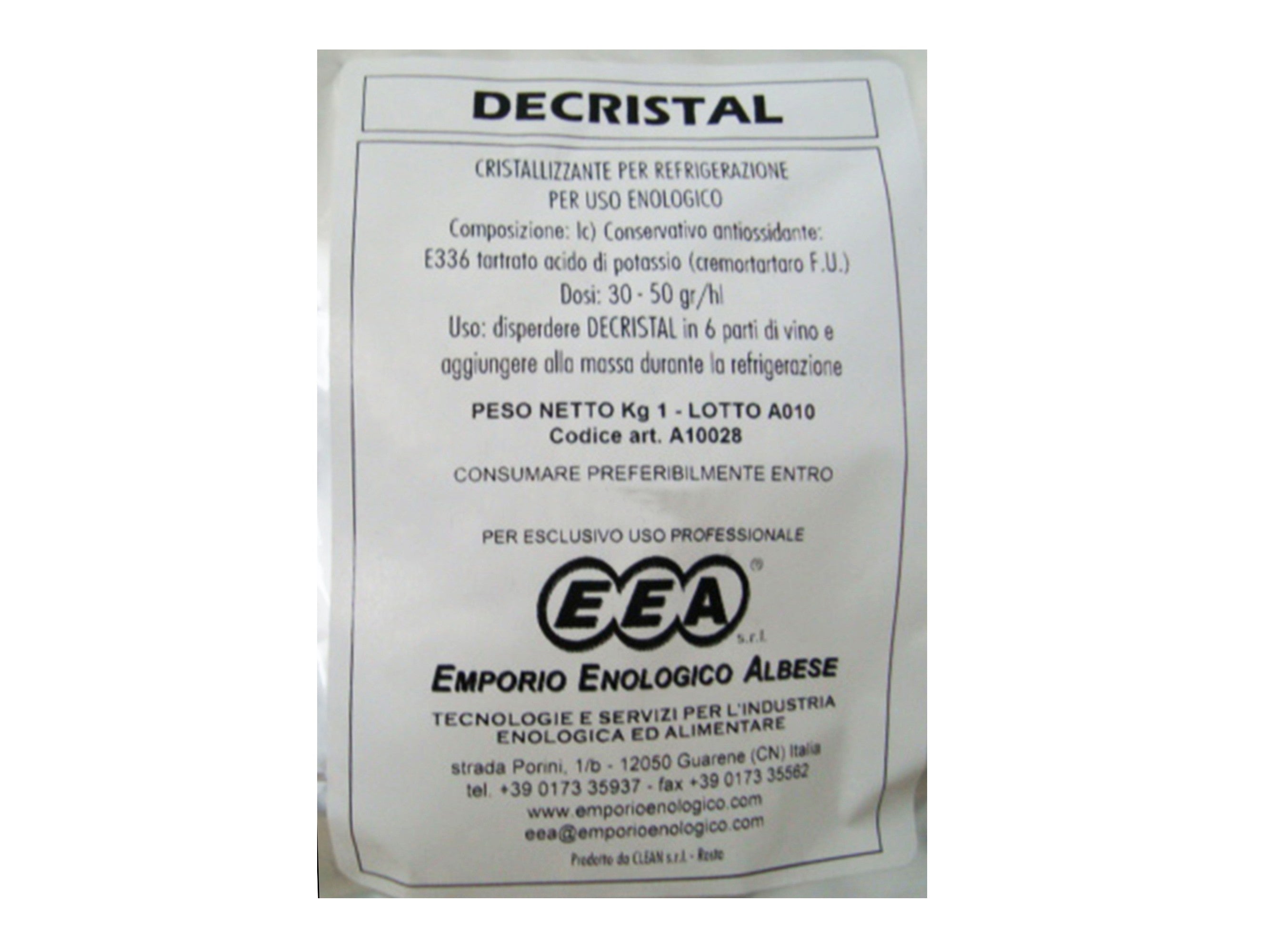 Decristal cristallizzante conf. 1 kg