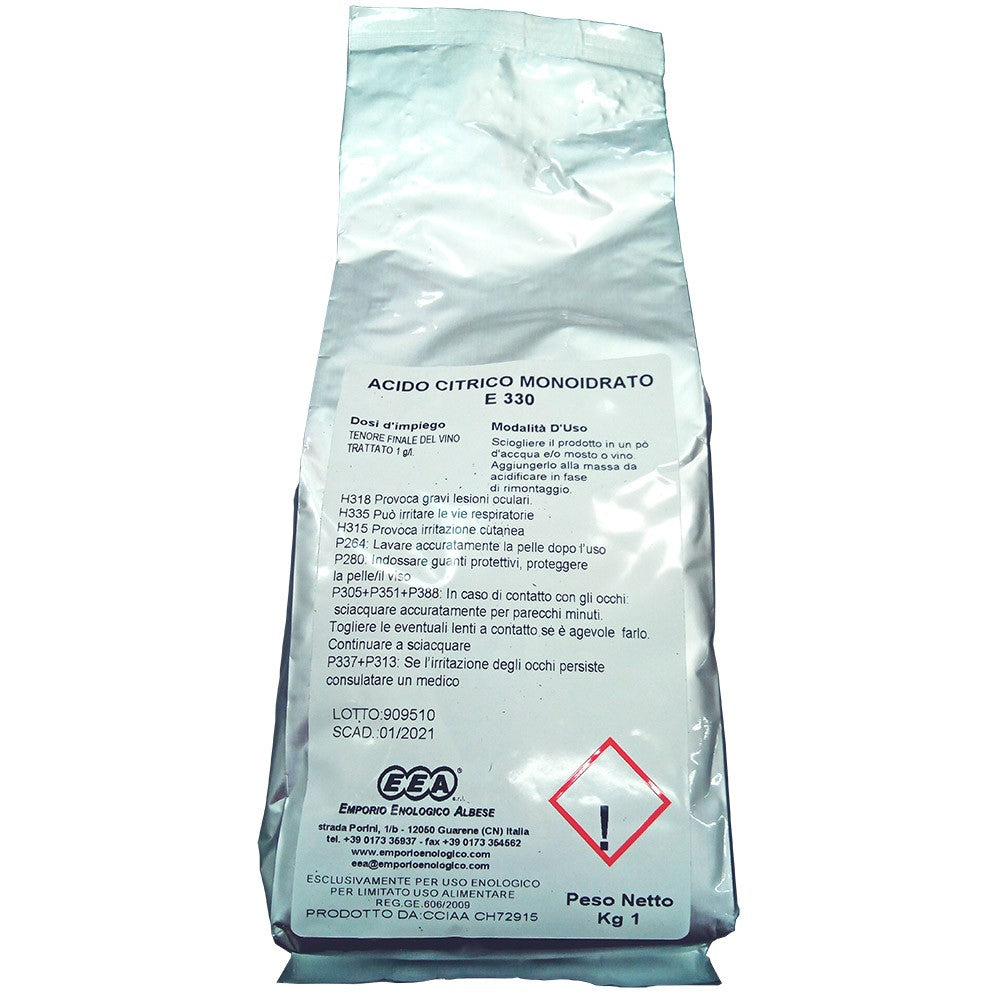 Acido Citrico monoidrato conf. 1 kg