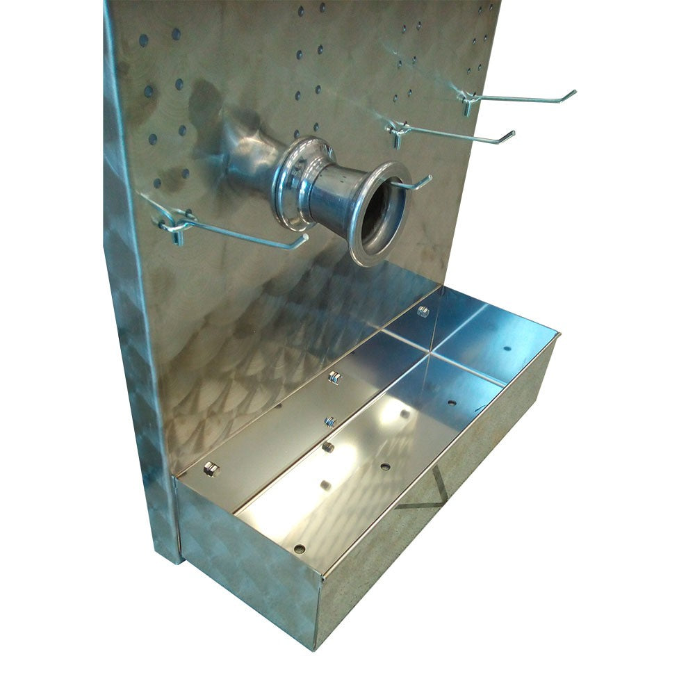 Porta raccorderia inox da parete