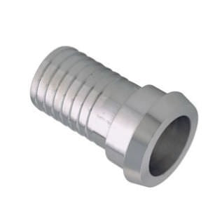 Inox half connector din 25 male for hose-connector