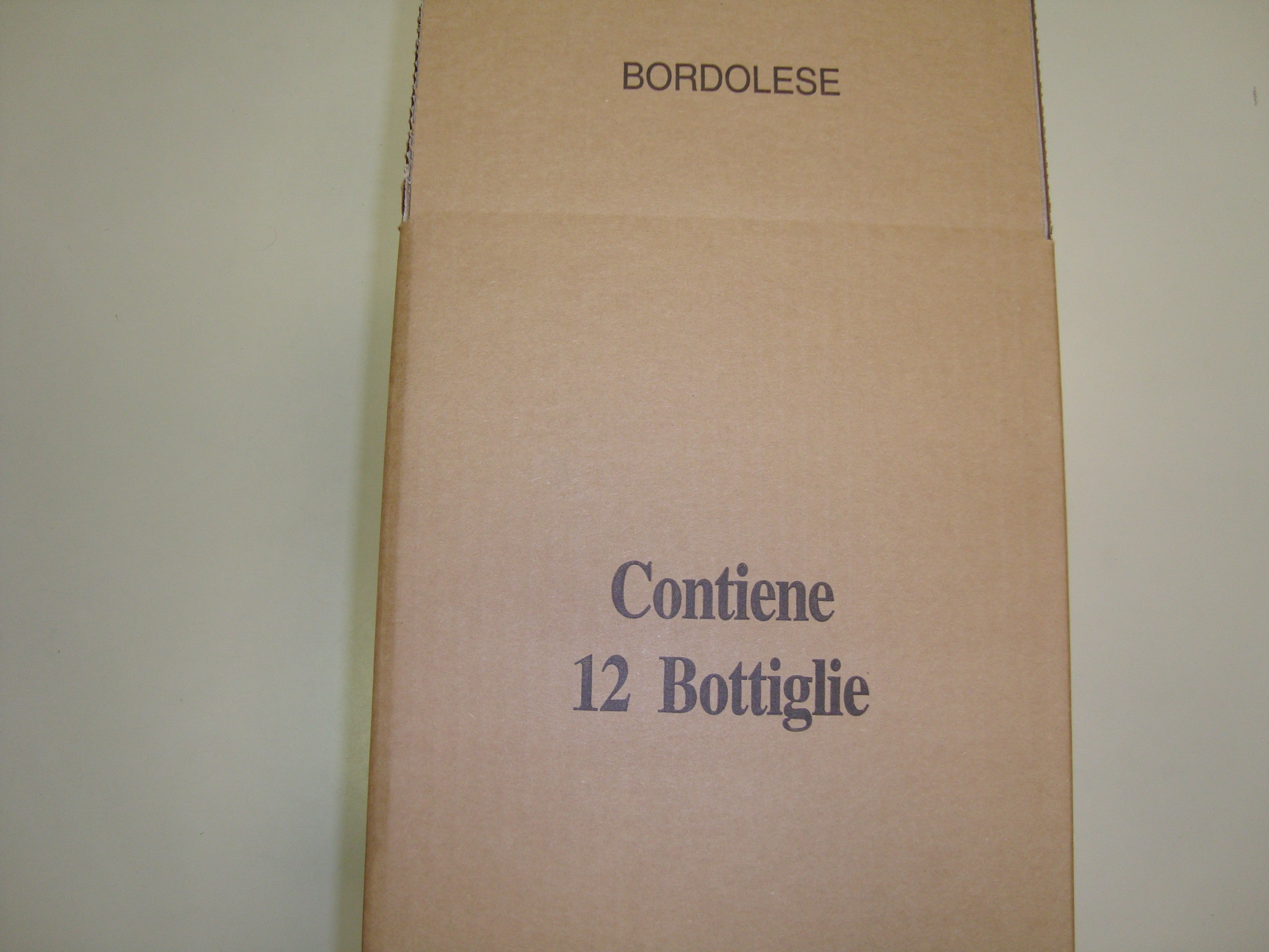 Box for 12 bordolaise bottle