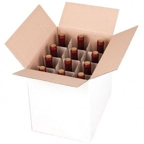 Box for 12 bordolaise bottle
